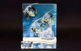 Swarovski Cut Crystal SCS Collectors Members Only Annual Edition Stunning Group Figure for 2007