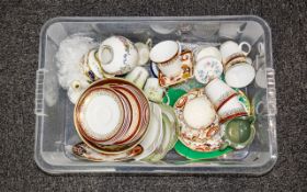 Box of Assorted Pottery including Wedgwood, Coalport,