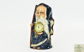 Royal Doulton - Ltd and Numbered Edition Toby Jug ' Old Father Time ' D7069. Designer David B Biggs.