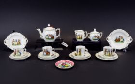 Children's Tea Set comprising 4 each of cups, saucers and plates, 2 bread and butter plates,