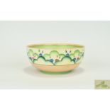 Clarice Cliff Hand Painted Footed Bowl 'Cloud Flower' Design Nemesia 1937 circ 1937 3.