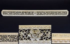 Chinese Late 18th Century Scholars Ivory Rule,