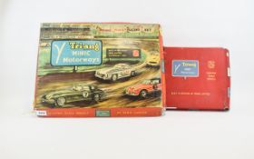 Triang Minic Motorways M.1522 Racing Set. Together With M.1805 Motel & Restaurant Kit.