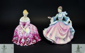 Royal Doulton Hand Painted Figurines ( 2 ) In Total. Comprises 1/ Victoria HN2471, Designer M.