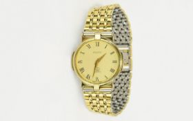 Gucci - Vintage Gold Plated and Steel Quartz Wrist Watch, Features a Champagne Dial, Gold Fingers,