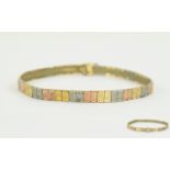 Vintage Multi Coloured Expanding Bracelet.