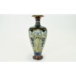 Royal Doulton Art Nouveau Vase, decorated with applied tall, leafy,