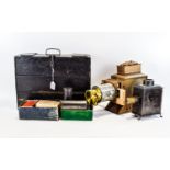 Magic Lantern And Associated Items To Include A Sands Hunter & Co Lantern With Three Extra Lenses,