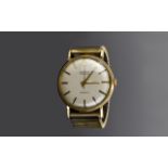 Summit - Swiss 21 Jewels Incabloc Gents 9ct Gold Cased Mechanical Wrist Watch with Attached Gold