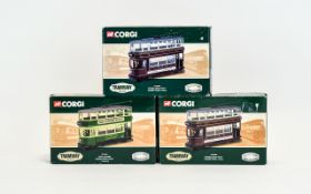 Collection of 3 Corgi Tramway Classics - Limited Editions.