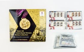 London 2012 Gold Medal Winners Stamp Collection. Around 30 Minisheets, Some Past Ministreets.