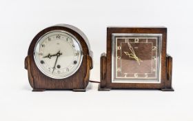 Two Early 20thC Mantle Clocks, Chiming Movement, Dial Marked Anvil.