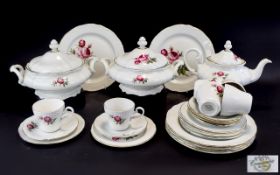 Constantia Bone China Tea Service, Cups, Saucers, Side Plates,