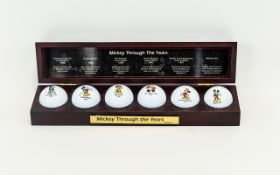 Walt Disney Mickey & Co Sports Club - Mickey Through The Years Golf Ball Collection.
