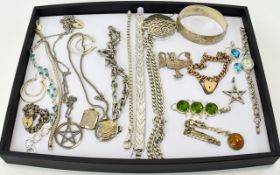 A Very Good Collection of Assorted Silver Jewellery. All Hallmarked for Silver.