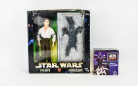 Star Wars Hans Solo As Prisoner Figure -Carbonite Block wih frozen Han Solo.