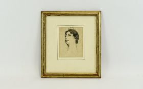 Sir Gerald Kelly PRA (1879-1972) Young Woman Pencil 5.5 by 4.