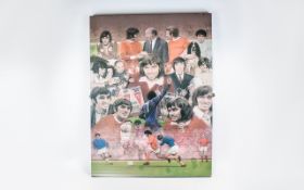 Football Interest Manchester United George Best Theme Art Print Large digitally printed box canvas