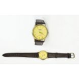 A Gents Reflex Wrist Watch In Case With Brown Leather Strap