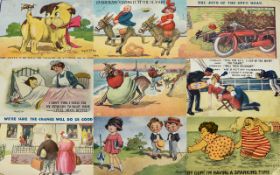 A Very Good Collection of Early 20th Century Original Comical Postcards,