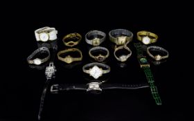 A Collection Of Dress And Fashion Watches Approximately 13 in total to include several stainless