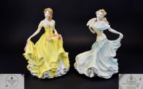 Royal Doulton Hand Painted Figurines ( 2 ) In Total. Comprises 1/ Millennium Celebration.