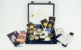 Mixed Lot Of Modern Coins, Comprising Royal Mint World Savers Medals, Commemorative Crowns,