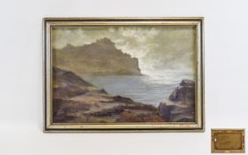 William Henry Innes (1905 - 1999) Oil On Canvas Gurnards Head Zennor Cornwall Original early 20th
