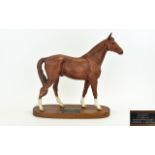 Beswick Connoisseur Horse Figure ' The Minstrel ' Race Horse of The Year 1977, Model No 2608.