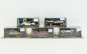 Collection of ( 5 ) 007 James Bond Cars.