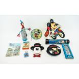 Interesting Bag of Disney Memorabilia + 1 Rupert the Bear Cards - Please See Photo.