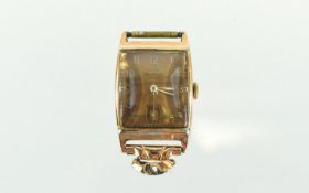 Elgin Delux - Art Deco Period 10K Rose Gold Filled - Wind up Mechanical 17 Jewel - Watch Head /