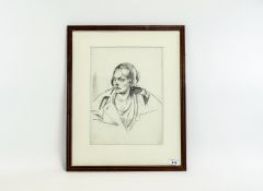 James Arden Grant (1885-1973) Young Woman Pencil 14 by 10.