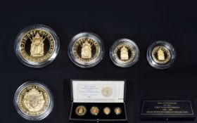 Royal Mint Ltd Edition 500th Anniversary of The First Gold Sovereign Set 1489 - 1989 Gold Proof