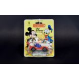 1979 Matchbox Walt Disney Mickey Mouse Die-Cast Metal Red Car with Mickey In The Drivers Seat.