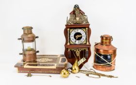 Mixed Lot Comprising Dutch Style Clock,