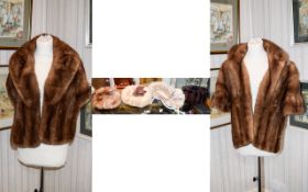 A Collection Of Vintage Mink Accessories Five items in total to include two golden mink shoulder