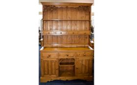 Pine Dresser and Rack,