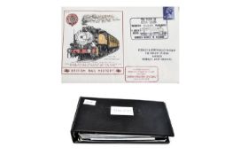 Black Stanley Gibbons Pioneer Cover Album full of transport related stamp covers.
