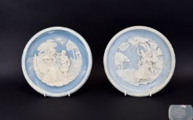 Two Limited Edition Cabinet Plates From "The Love Sonnets Of Shakespeare" Collection.