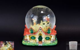 Vintage Walt Disney Mickey Mouse Classic Waterglobe Collection Snow Globe - Mickey Mouse & Friends