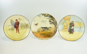 A Small Collection of Royal Doulton Series Ware Plates.