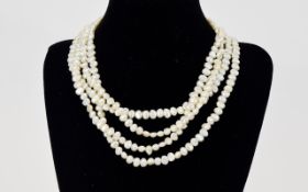 Freshwater Pearl Necklace Ladies long contemporary necklace.