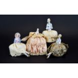 A Collection Of Vintage Boudoir Dolls Four in total circa 1930's,