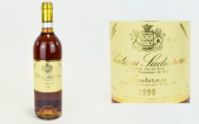 Vintage Bottle of Wine - Chateau Suduiraut. Date 1990.