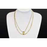 18ct Yellow Gold Fancy Chain with attach