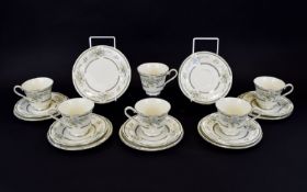 Royal Doulton 'Adrienne' Part Teaset H50