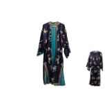 Vintage Japanese Silk Robe Black silk ro