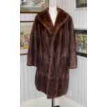 Vintage Mid Length Musquash Coat Ladies