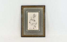 Franco Matania (born 1922) Nude Pencil 8